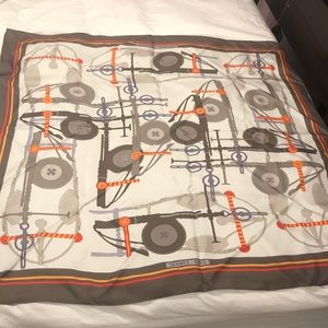 Hermès silk Brides Et Frontaux vintage scarf 90cm